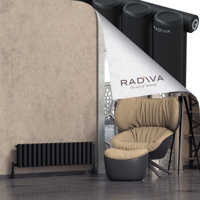 Radiva - Mati Alüminyum Radyatör 300x1254 Siyah