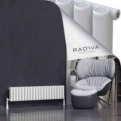 Radiva - Mati Alüminyum Radyatör 300x1476 Beyaz
