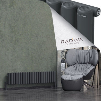 Radiva - Mati Alüminyum Radyatör 300x1550 Koyu Antrasit