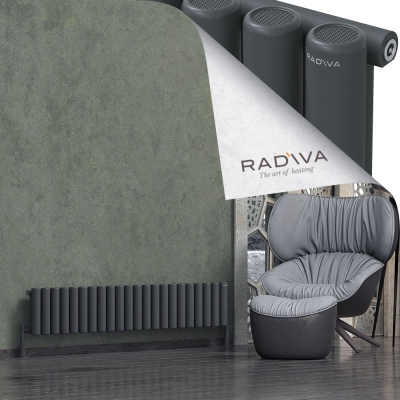 Radiva - Mati Alüminyum Radyatör 300x1624 Koyu Antrasit (1)