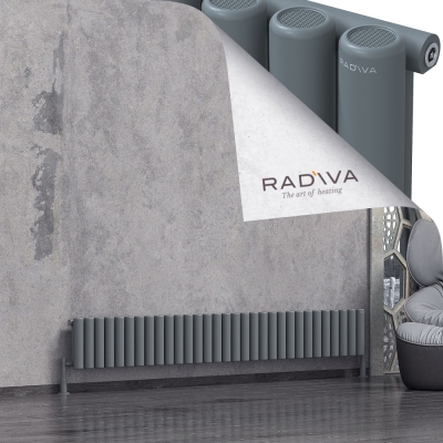 Radiva - Mati Alüminyum Radyatör 300x2290 Antrasit (1)