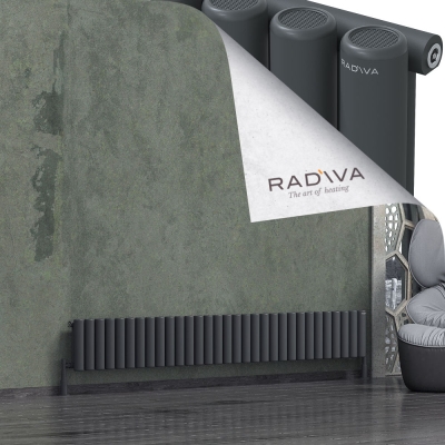 Radiva - Mati Alüminyum Radyatör 300x2290 Koyu Antrasit (1)