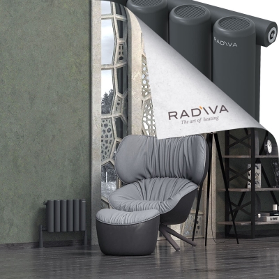 Radiva - Mati Alüminyum Radyatör 300x440 Koyu Antrasit (1)