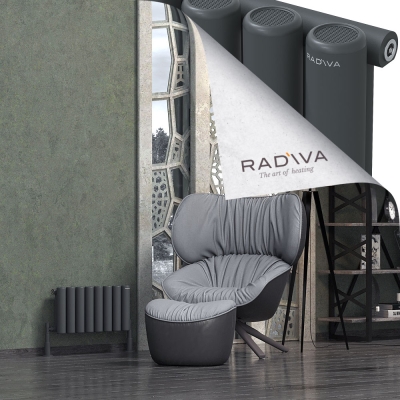Radiva - Mati Alüminyum Radyatör 300x588 Koyu Antrasit (1)