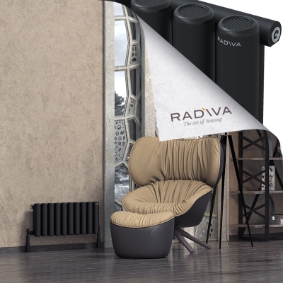 Radiva - Mati Alüminyum Radyatör 300x736 Siyah