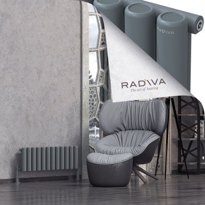 Radiva - Mati Alüminyum Radyatör 300x884 Antrasit