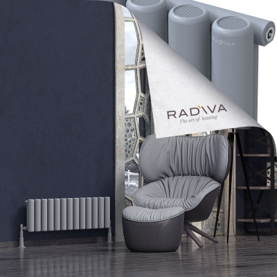Radiva - Mati Alüminyum Radyatör 300x958 Gri