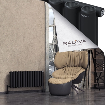 Radiva - Mati Alüminyum Radyatör 400x1032 Siyah (1)