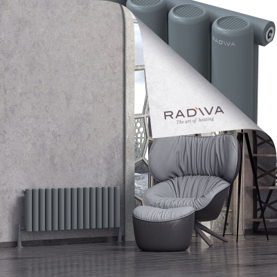 Radiva - Mati Alüminyum Radyatör 400x1106 Antrasit (1)