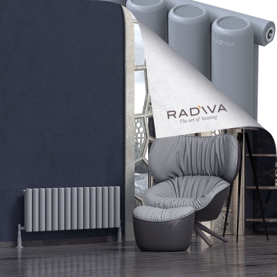 Radiva - Mati Alüminyum Radyatör 400x1106 Gri (1)
