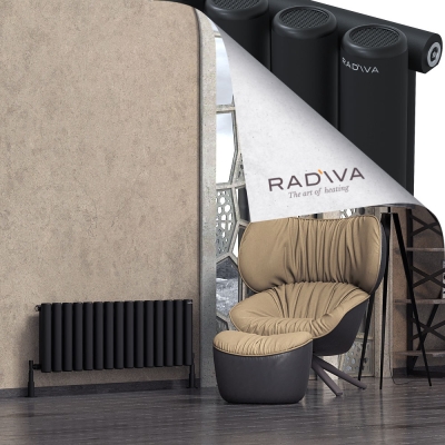 Radiva - Mati Alüminyum Radyatör 400x1106 Siyah (1)