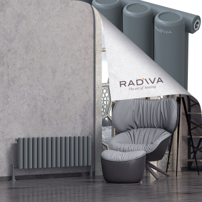 Radiva - Mati Alüminyum Radyatör 400x1180 Antrasit (1)
