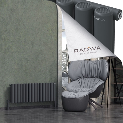 Radiva - Mati Alüminyum Radyatör 400x1180 Koyu Antrasit