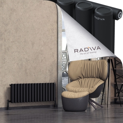 Radiva - Mati Alüminyum Radyatör 400x1180 Siyah (1)