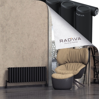 Radiva - Mati Alüminyum Radyatör 400x1254 Siyah