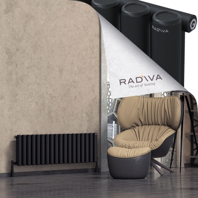 Radiva - Mati Alüminyum Radyatör 400x1328 Siyah (1)