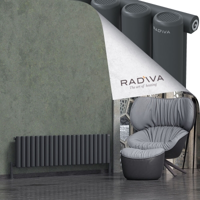 Radiva - Mati Alüminyum Radyatör 400x1550 Koyu Antrasit (1)