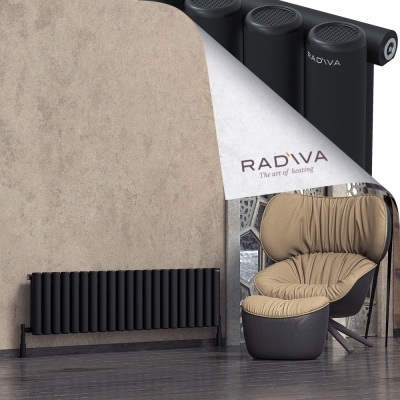 Radiva - Mati Alüminyum Radyatör 400x1550 Siyah