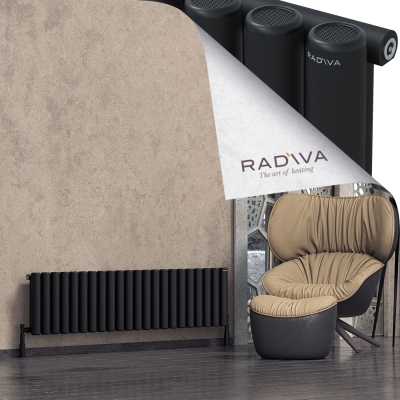 Radiva - Mati Alüminyum Radyatör 400x1624 Siyah (1)