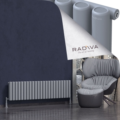 Radiva - Mati Alüminyum Radyatör 400x1698 Gri (1)