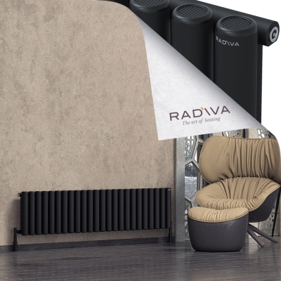 Radiva - Mati Alüminyum Radyatör 400x1772 Siyah