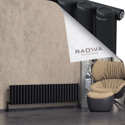 Radiva - Mati Alüminyum Radyatör 400x1846 Siyah