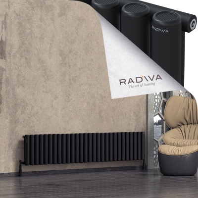 Radiva - Mati Alüminyum Radyatör 400x2068 Siyah (1)