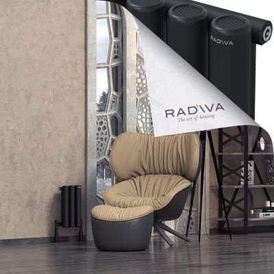 Radiva - Mati Alüminyum Radyatör 400x218 Siyah (1)