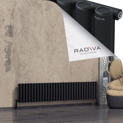 Radiva - Mati Alüminyum Radyatör 400x2216 Siyah (1)