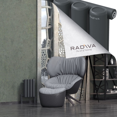 Radiva - Mati Alüminyum Radyatör 400x292 Koyu Antrasit (1)