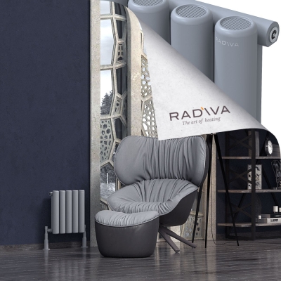 Radiva - Mati Alüminyum Radyatör 400x366 Gri