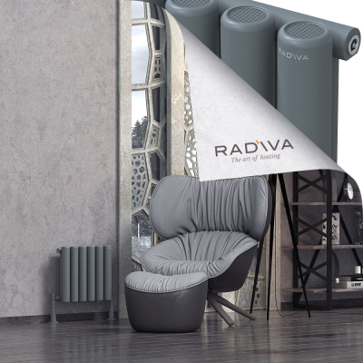 Radiva - Mati Alüminyum Radyatör 400x440 Antrasit
