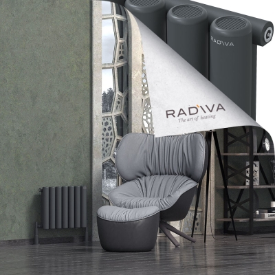 Radiva - Mati Alüminyum Radyatör 400x514 Koyu Antrasit
