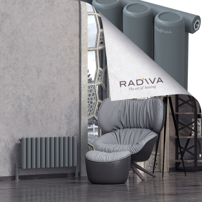 Radiva - Mati Alüminyum Radyatör 400x884 Antrasit (1)