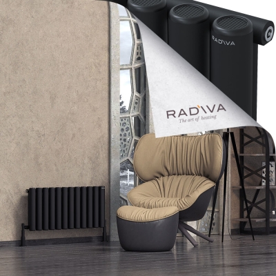 Radiva - Mati Alüminyum Radyatör 400x884 Siyah (1)