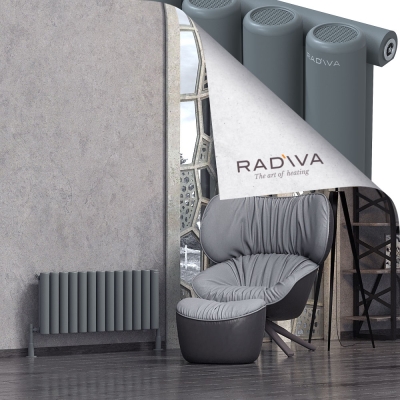 Radiva - Mati Alüminyum Radyatör 400x958 Antrasit (1)