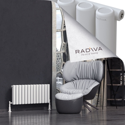Radiva - Mati Alüminyum Radyatör 400x958 Beyaz (1)