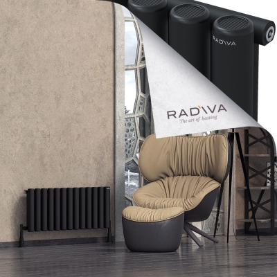 Radiva - Mati Alüminyum Radyatör 400x958 Siyah