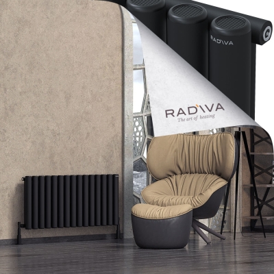 Radiva - Mati Alüminyum Radyatör 500x1106 Siyah