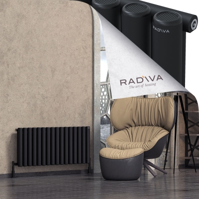 Radiva - Mati Alüminyum Radyatör 500x1180 Siyah
