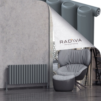 Radiva - Mati Alüminyum Radyatör 500x1254 Antrasit