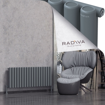 Radiva - Mati Alüminyum Radyatör 500x1328 Antrasit