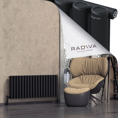 Radiva - Mati Alüminyum Radyatör 500x1328 Siyah
