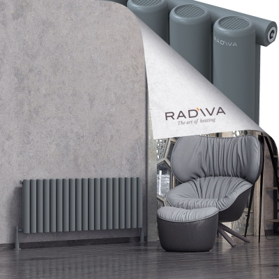 Radiva - Mati Alüminyum Radyatör 500x1402 Antrasit