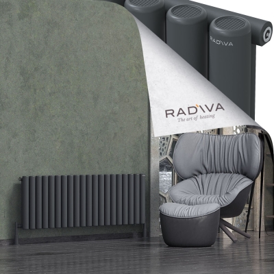 Radiva - Mati Alüminyum Radyatör 500x1476 Koyu Antrasit