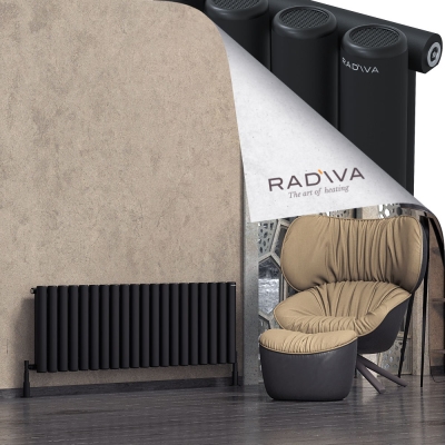 Radiva - Mati Alüminyum Radyatör 500x1476 Siyah