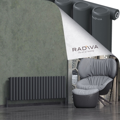 Radiva - Mati Alüminyum Radyatör 500x1550 Koyu Antrasit (1)