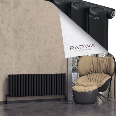 Radiva - Mati Alüminyum Radyatör 500x1624 Siyah (1)