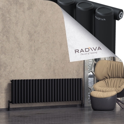 Radiva - Mati Alüminyum Radyatör 500x1920 Siyah
