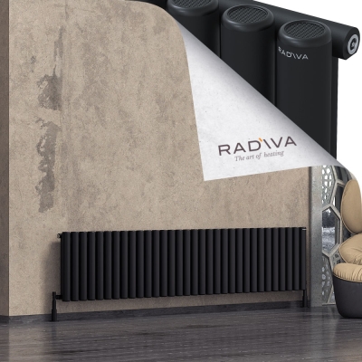 Radiva - Mati Alüminyum Radyatör 500x2364 Siyah (1)